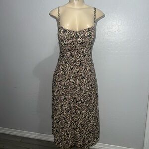 Floral Spaghetti Strap Midi Sundress